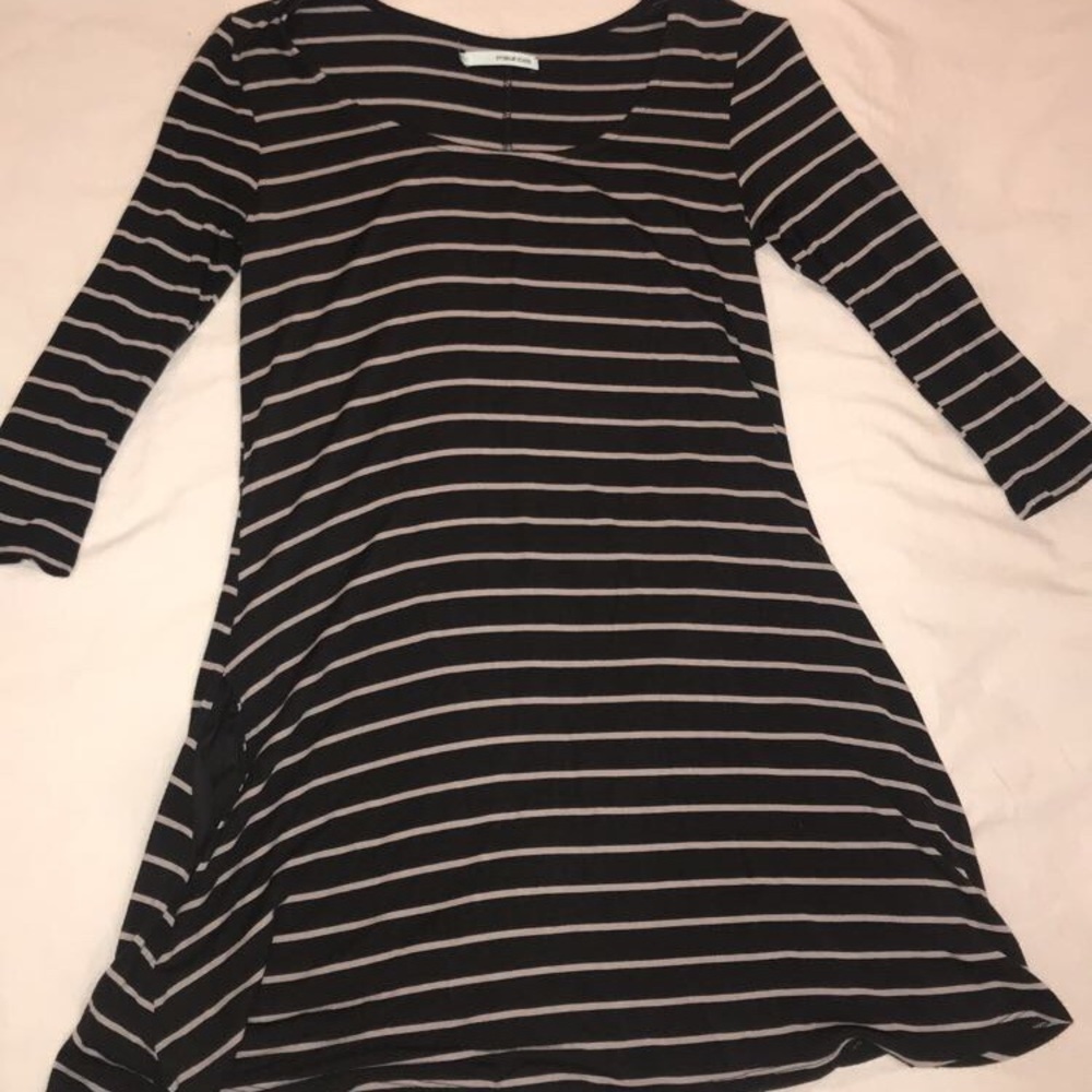 striped casual dress